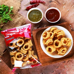 Linga Ring Murukku,Savory Snacks-180gm Pouch