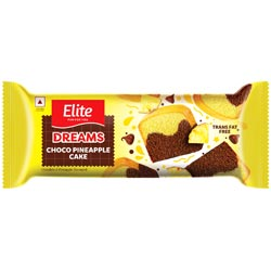 Elite Dreams Choco Pineapple Cake with Transfat free Cake-140gm Pouch