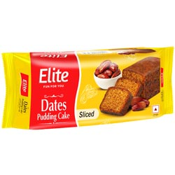 Elite Dates Sliced Pudding cake-150gm Pouch