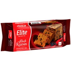 Elite Black Raisin Divinely Rich cake Soft and Delicious cakes-150gm Pouch