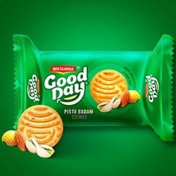 Britannia Good day Pista Badam Cookies with Zero transfat-Pouch