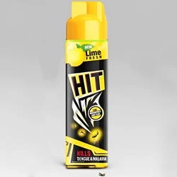 HIT Mosquitoes and Flies Repellent Lime Fresh Spray,Kills Dengue,Malaria-Bottle