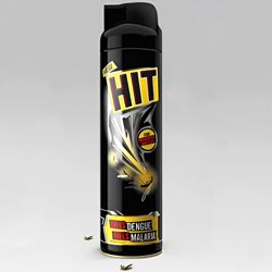 HIT Mosquitoes and Flies Black Hit Spray,Kills Dengue and Malaria-Bottle