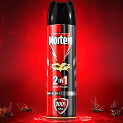 Mortein 2in1 Mosquito,Cockroach Killer Spray,100% Kill-200ml Bottle