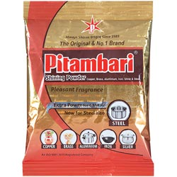 Pitambari Shining Powder with Pleasant Fragrance,Extra Power for 6 Metals-