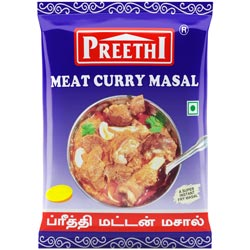 Preethi Meat Curry Masal,Super Instant masala Powder-50gm Pouch