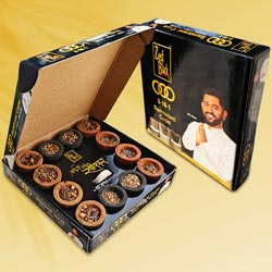 Zed Black 3 in 1 Sambrani Cups Guggal,Natural,Dashang Cups-12Pcs carton