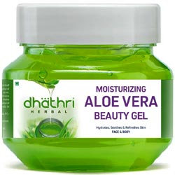 Dhathri Ayurveda Moisturizing Aloe vera Beauty Gel for face & Body-100gm Bottle