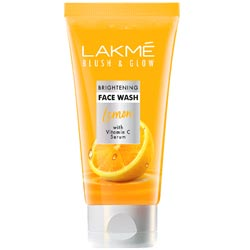 LAKME Blush & Glow Brightening Lemon Face Wash with Vitamin C Serum-50gm Tube