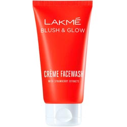 LAKME Blush & Glow Strawberry Creme face Wash-50gm Tube