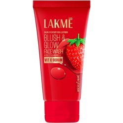 LAKME Blush & Beauty Hydrating Strawberry Face Wash with Vitamin C Serum-50g