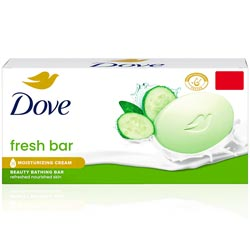 Dove Freash Bar Moisturizing cream Beauty bathing Bar,Soap with Cucumber-75gm