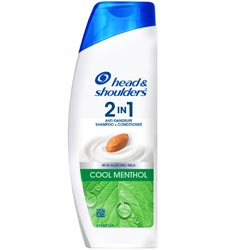 Head & Shoulders 2 in 1 Cool Menthol Anti Dandruff Shampoo + Conditioner-180ml