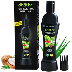 Dhathri Hair Care Plus Herbal Oil-Bottle