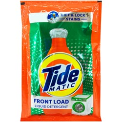 Tide matic Lift & Lock Stains,Front Load Liquid Detergent-38ml Pouch