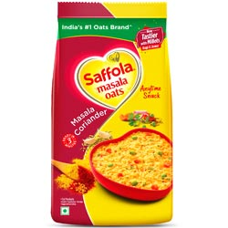 Saffola Masala Oats Masala Coriander Flavour-500gm Pouch