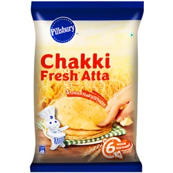 Pillsbury Chakki Fresh Atta made by Superior Quality Wheat-550gm Pouch