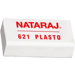 BUY 1 GET 1 FREE NATARAJ 621 Plasto Eraser-1+1 Pcs