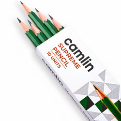 Camlin Supreme Pencils for Regular Writing,Drawing Purpose-Eraser,Sharpener FREE