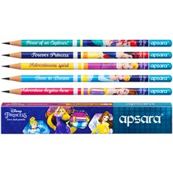 Apsara Disney Princess Extra Dark,Printed Pencils-1N Eraser,1N Sharpener FREE