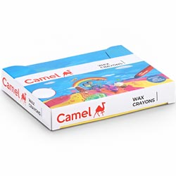 Camel Wax Crayons,Smooth & Bright Colours-carton Pack