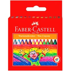 FABER CASTELL 16 Shades Wax Crayons