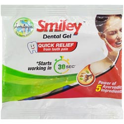 Amrutanjan Smiley Dental Gel Quick Relief from Tooth Pain in 30 Sec,5 Ingredient