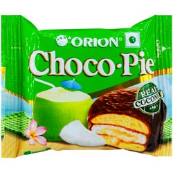 Orion Choco Pie,Choco with Real Coconut Cookies-25gm