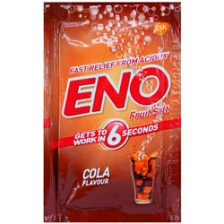 ENO Fruit Salt Fast Relief From Acidity Works in 6 Seconds Cola Flavour-5gm Pouc