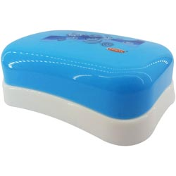 Fancy Printed Soap Box with Curved Bottom Edges-print may vary