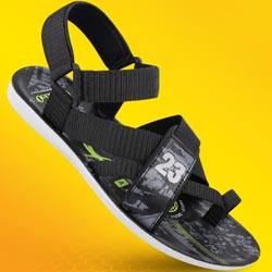 Walkaroo Boys,MenBack Belt Sandals,Cloth Type Sandals-(Art No:WG5832-BLACK)