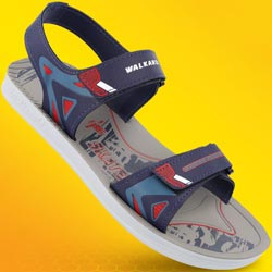 Walkaroo Boys,MenBack Belt Sandals-(Art No:WG5813-BLUE GREY)