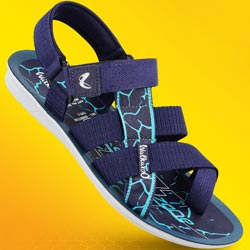 Walkaroo Basix Boys,Men Back Belt Cloth Type Sandals-(Art No : BX1526-BLUE MINT)