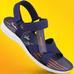 Walkaroo Space Boys,Men Back Belt Sandals-(Art No : WG1575-BLUE ORANGE)