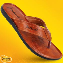 Walkaroo Basix Men Soft Cushion V Strap Daily Wear Slippers-Art No:BX1264/TAN