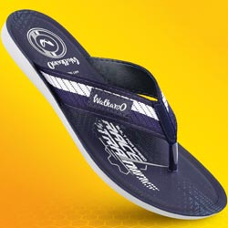 Walkaroo Men V Strap Regular Use Slippers-Art No:WG5118/BLUE WHITE