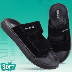 Walkaroo Boys,Men Soft Cushion Flip Flopz,Slippers-Art No:WE8821/BLACK