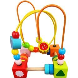 Wooden Colorful Beaded Mazea Mathematical Toy