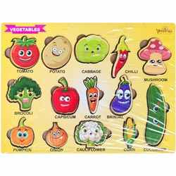 Wooden Vegetables Montessori Board