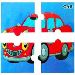 4 Pieces Puzzle Combo of 6 with Customized Kids Name
