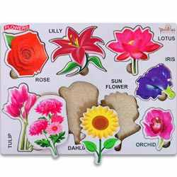 Montessori Flower Finger Grip Board