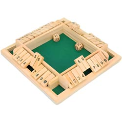 4 Players Shut The Box Maths Game