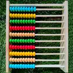 Wooden Abacus Stand