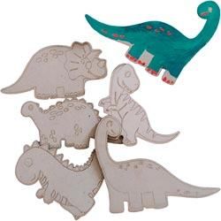 DIY Wooden Dinosaurs Painting Craft Fridge Magnet Kit for Kids