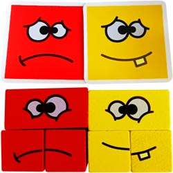 Expression Puzzle Building Blocks