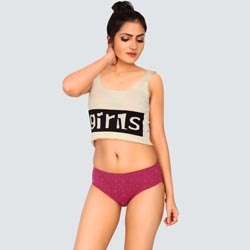 Prithvi Flower IE Printed Panty with Elastic Grip(Pack of 10)