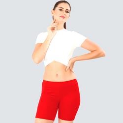 Prithvi Girls Yoga Shorts,Plain Yoga Shorts