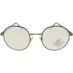 Full Metal Frame Blue Light Round Shape Sunglass with Spring for Computer Works