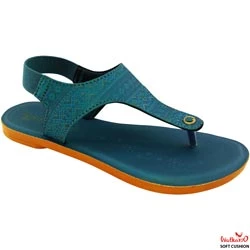 Walkaroo Girls Soft Cushion Back Belt Sandals-Art No:WLR78000/Peacock Blue