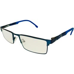 Full Metal Frame Dual Color Power Glass Frame with Side Grip Spring-Blue Color